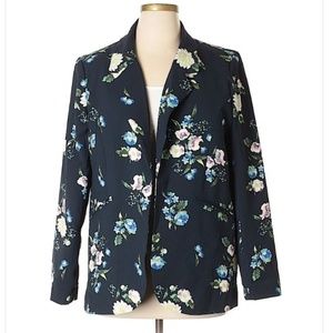 Cynthia Rowley | Navy Blue Floral Blazer